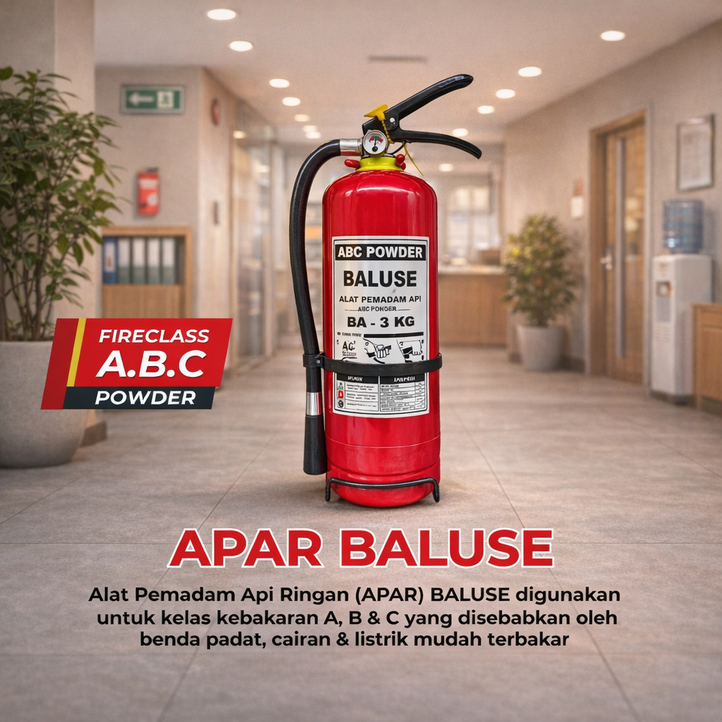 Alat Pemadam Api APAR BALUSE 3 Kg Dry Chemical Powder ABC